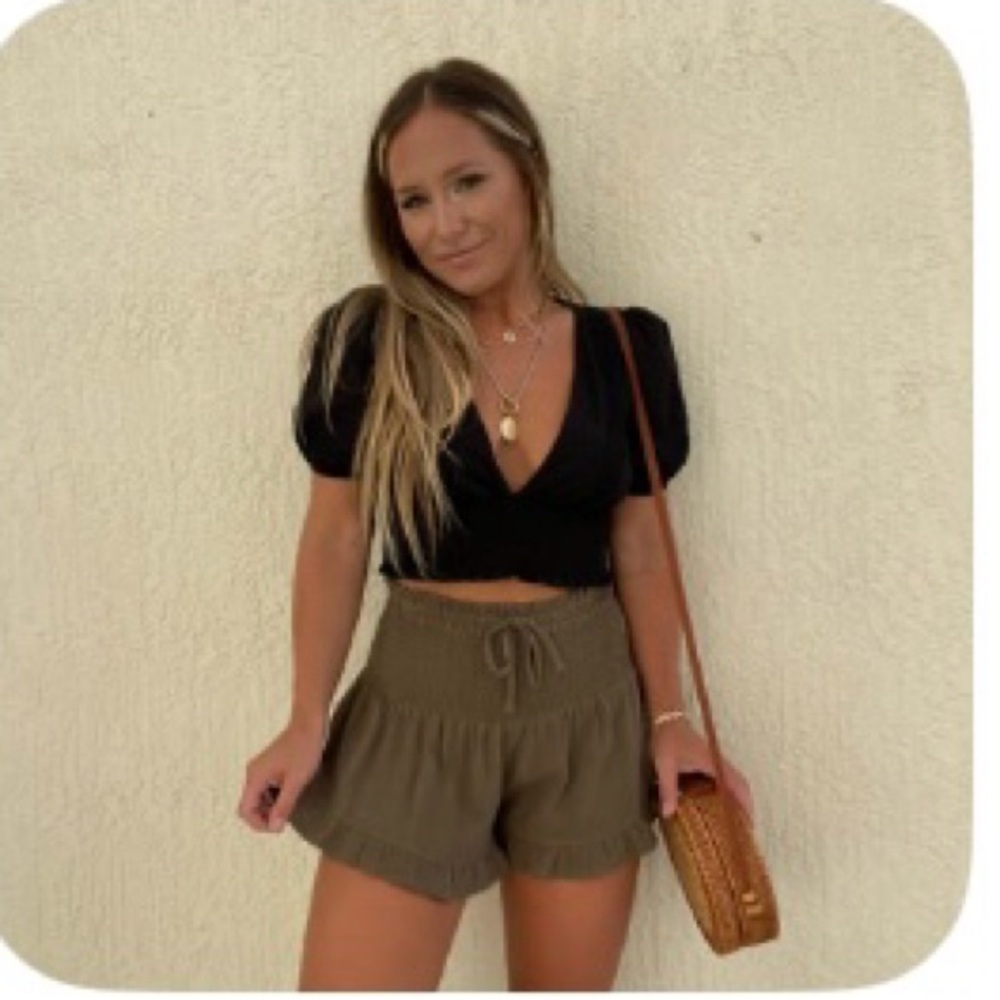 Green shorts, like new only worn a few times